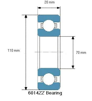 6014ZZ Bearing Deep Groove 6014ZZ