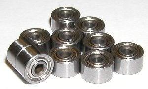10-Pack 603ZZ Shielded 3x9x5 Miniature Bearing