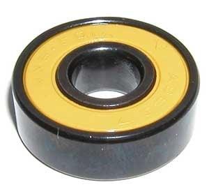 608-2RS Fidget Hand Spinner Black Bearing - Bronze Cage & yellow Seals