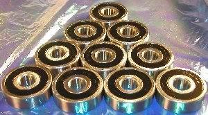 10-Pack Premium 6201-2RS Sealed Bearing