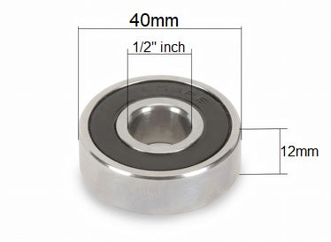 6203-2RS-8 1/2" Bearing 1/2" x 40mm x 12mm 0.500 inch ID Ball Bearing