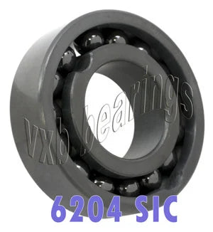 6204 Full Ceramic Bearing SIC Silicon Carbide 20x47x14mm SiC Bearing