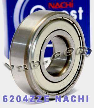 6204ZZE Nachi Bearing Shielded C3 Japan 20x47x14mm