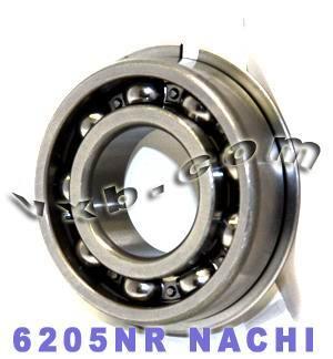 6205NR Nachi Bearing Open C3 Snap Ring Japan 25x52x15mm