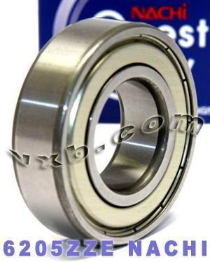 6205ZZE Nachi Bearing 25x52x15mm Double Shielded C3 Japan