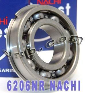 6206NR Nachi Bearing Open C3 Snap Ring Japan 30x62x16 Bearing