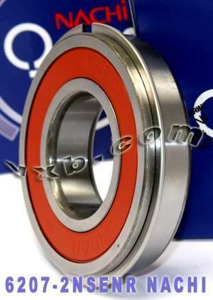 6207-2NSENR Nachi Bearing Sealed C3 Snap Ring Japan 35x72x17 Bearing