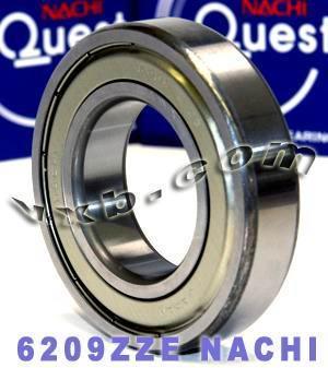 6209ZZE Nachi Bearing Shielded C3 45x85x19mm - Made in Japan
