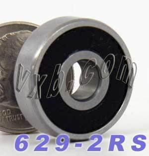 629-2RS Bearing 9x26x8 - Sealed - Miniature