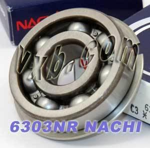6303NR Nachi Bearing Open C3 Snap Ring Japan 17x47x14mm