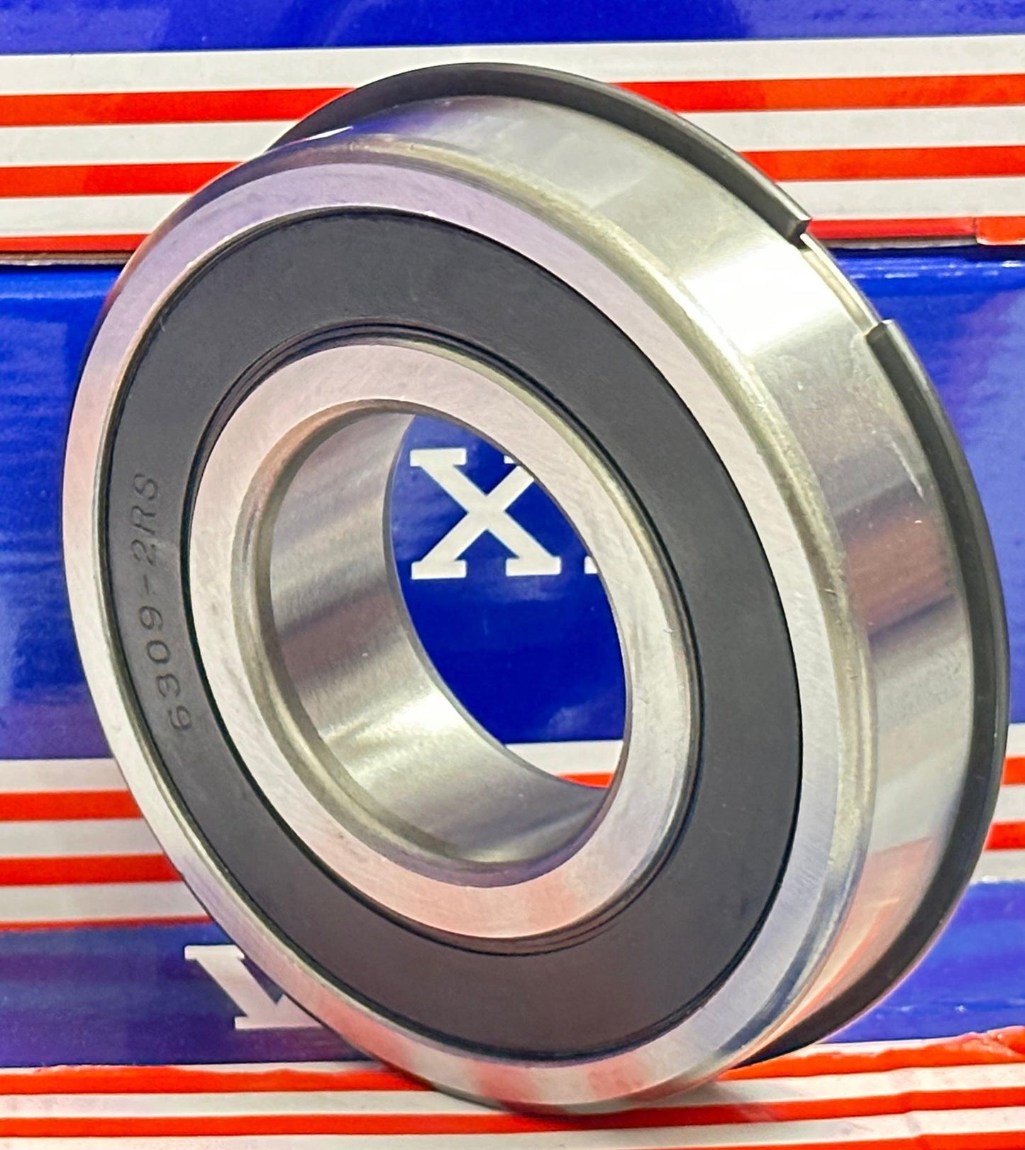 6309-2RSNR Sealed Bearing 45x100x25 - Snap Ring