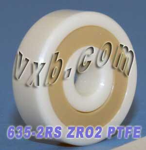 635-2RS Full Ceramic Sealed Bearing 5x19x6 ZrO2 Miniature Bearing