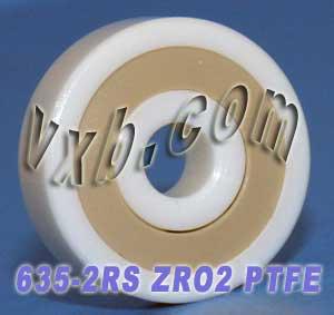 635-2RS Full Ceramic Sealed Bearing 5x19x6 ZrO2 Miniature Bearing