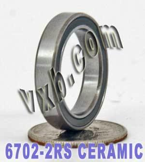 6702-2RS Ceramic Sealed Bearing 15x21x4mm