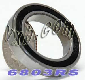 6803RS Sealed Bearing 17x26x5mm