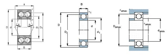 6821-2RS Bearing Deep Groove 105x130x13mm