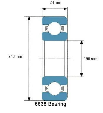 6838 Bearing Deep Groove 6838
