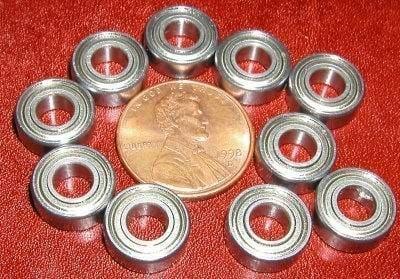 10-Pack 686ZZ 6x13x5mm Double Shielded 6mm Bore Miniature Bearing