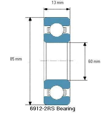6912-2RS Bearing Deep Groove 6912-2RS