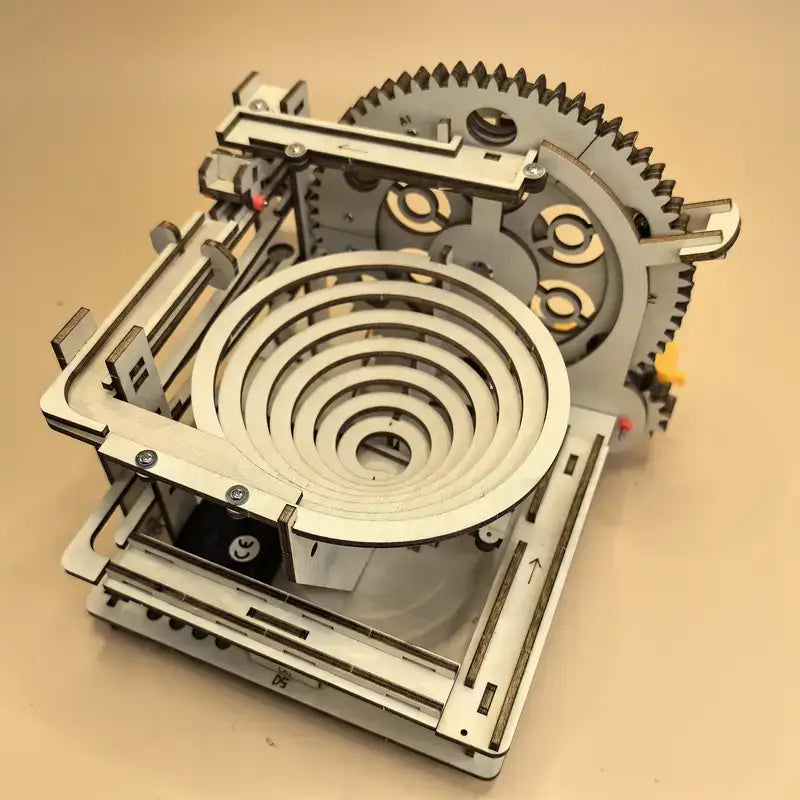 Educational Wooden Roller Coaster Set - DIY Kit for Kids