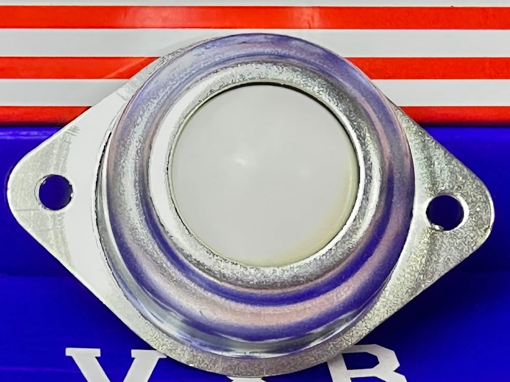 2 Holes Flange Ball Transfer Unit 1 Inch Mounted Surface Bearing