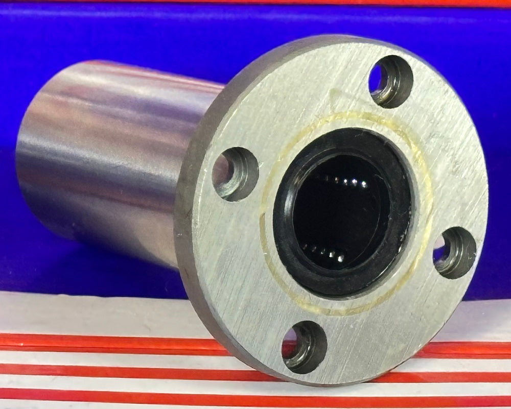 16mm Round Flanged Long Bushing Linear Motion LBF16LUU