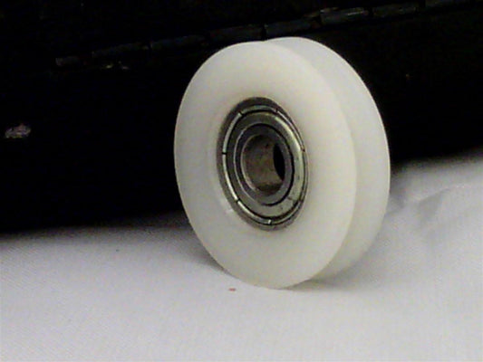 6mm Bore Bearing - 22mm Round Nylon Pulley U-Groove Track Roller Bearing 6x22x7mm