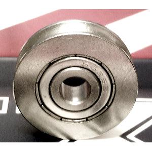 6mm Bore Bearing - 25mm 440C Stainless Steel Pulley U-Groove Track Roller Bearing 6x25x7mm