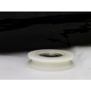 6mm Bore Bearing - 26.5mm Round Nylon Pulley U-Groove Track Roller Bearing 6x26.5x9mm