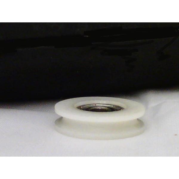 6mm Bore Bearing - 32mm Round Nylon Pulley U-Groove Track Roller Bearing 6x32x10mm