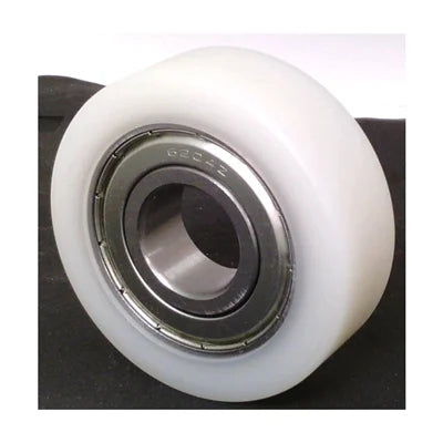6mm Bore Bearing - 34mm White Plastic Tire 6x34x9mm