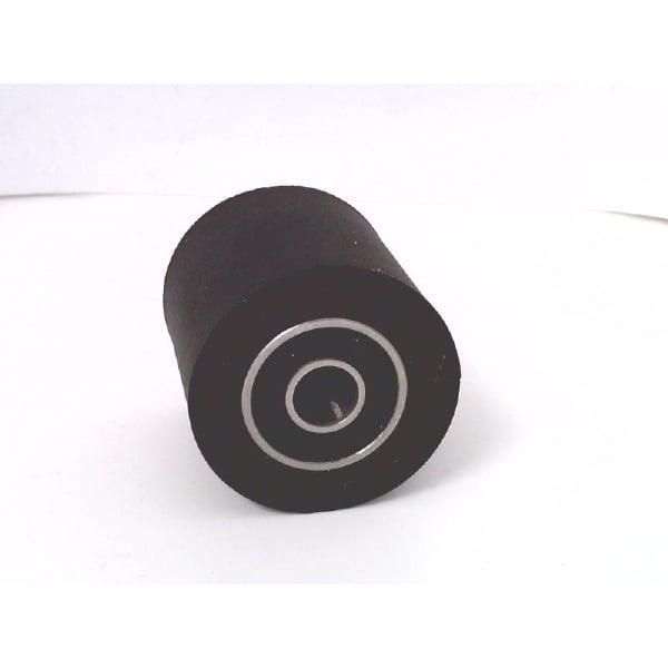 6x30x30 Sealed Bearing - Black Polyurethane Tire 6x30x30mm