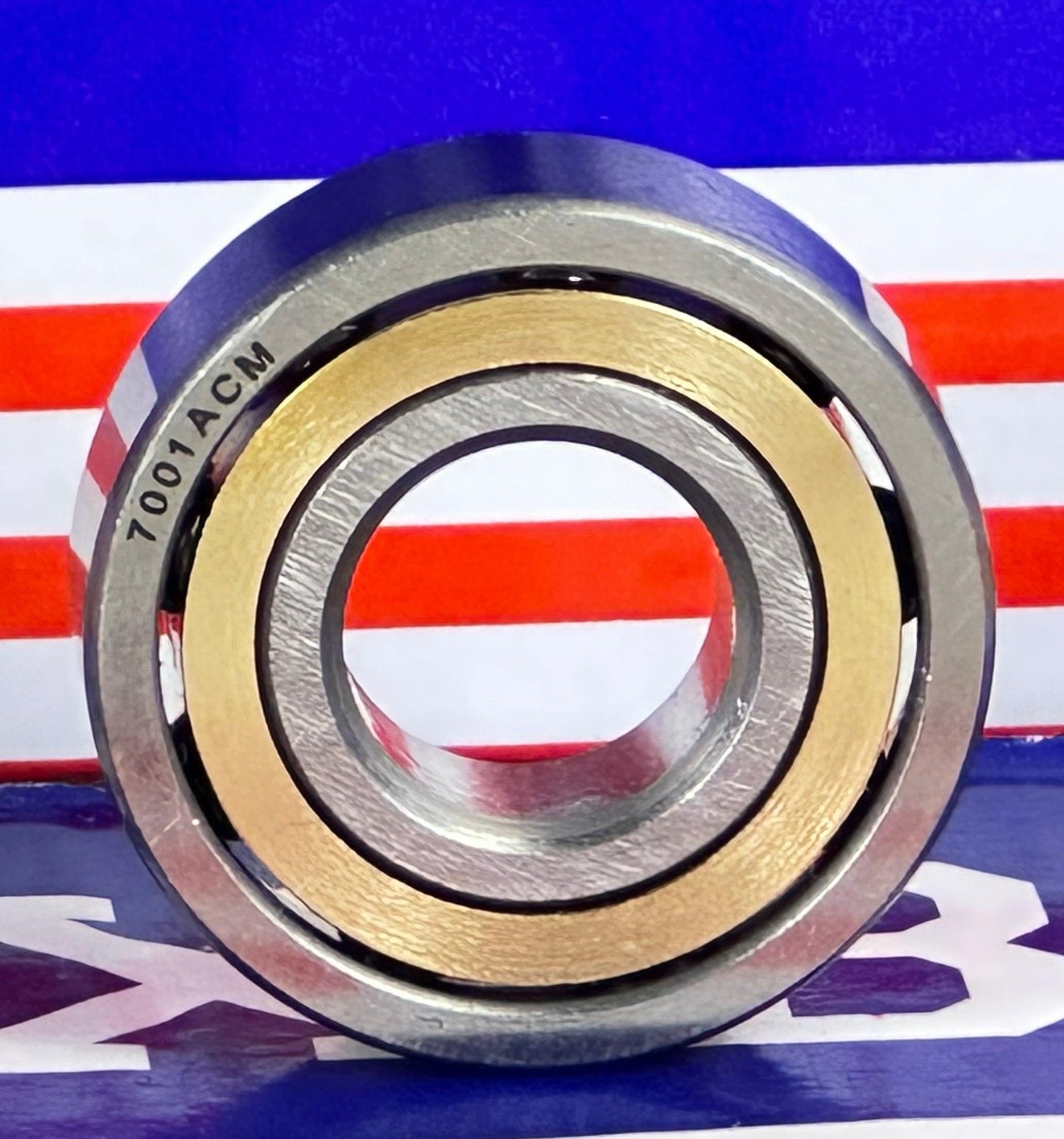 7001ACM Angular Contact bearing Bronze Cage 12x28x8mm