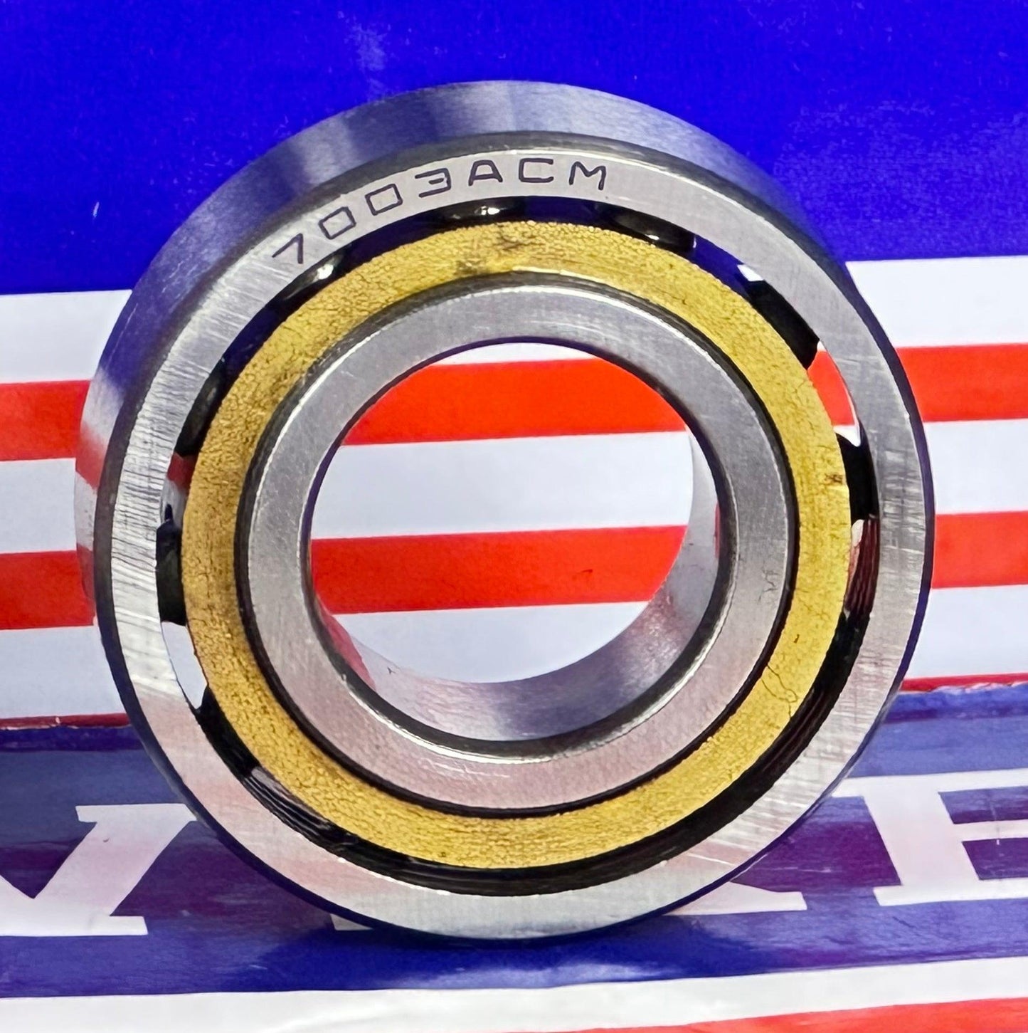 7003ACM Angular Contact bearing Bronze Cage 17x35x10mm