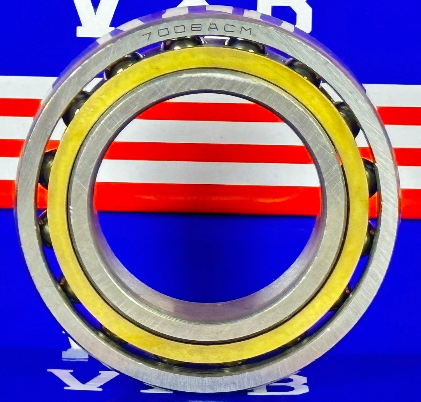 7008ACM Angular Contact bearing Bronze Cage 40x68x15mm