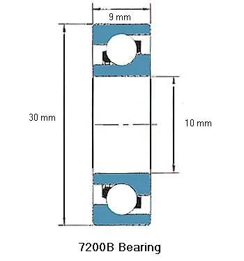 7200B Bearing Angular contact 7200B
