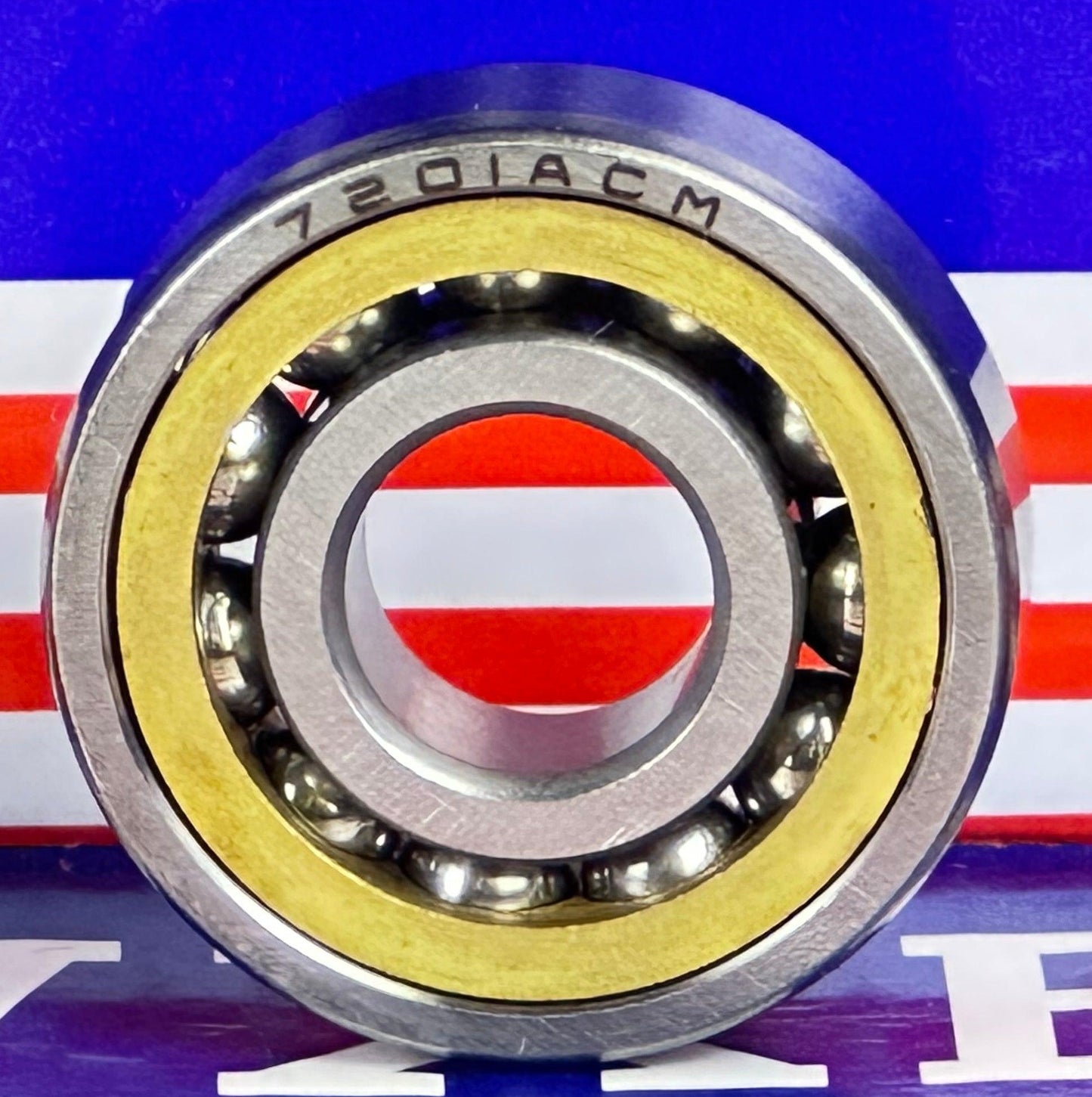 7201ACM Angular Contact bearing Bronze Cage 12x32x10mm