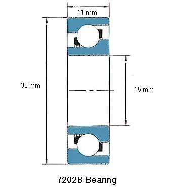 7202B Bearing Angular contact 7202B