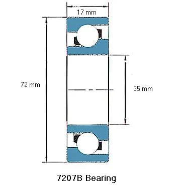7207B Angular Contact Ball Bearing