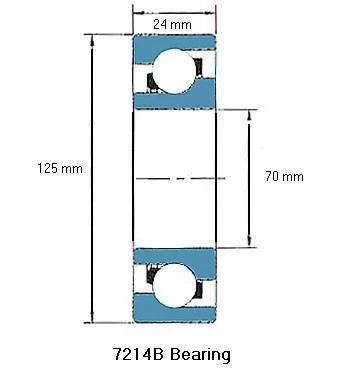 7214B Bearing Angular contact 7214B