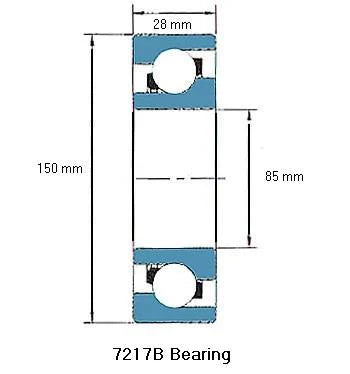 7217B Bearing Angular contact 7217B
