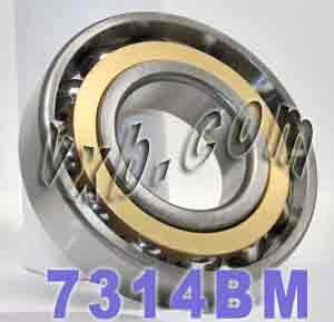 7314BM Angular Contact bearing Bronze Cage 70x150x35