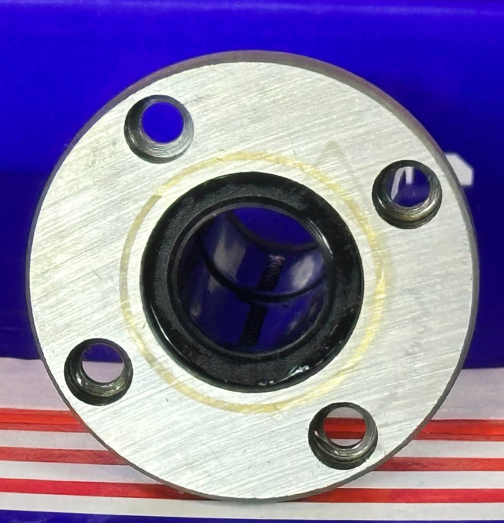 16mm Round Flanged Long Bushing Linear Motion LBF16LUU