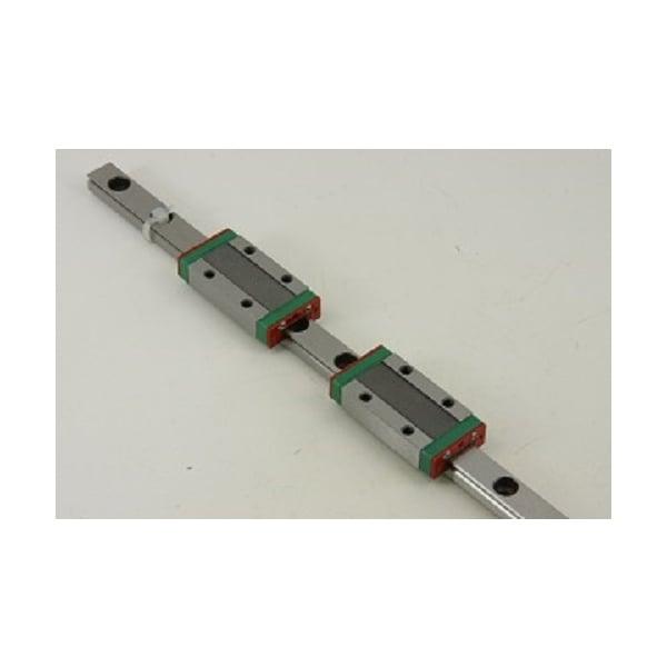 7mm Miniature Square Linear Motion rail - 2 trucks L600mm