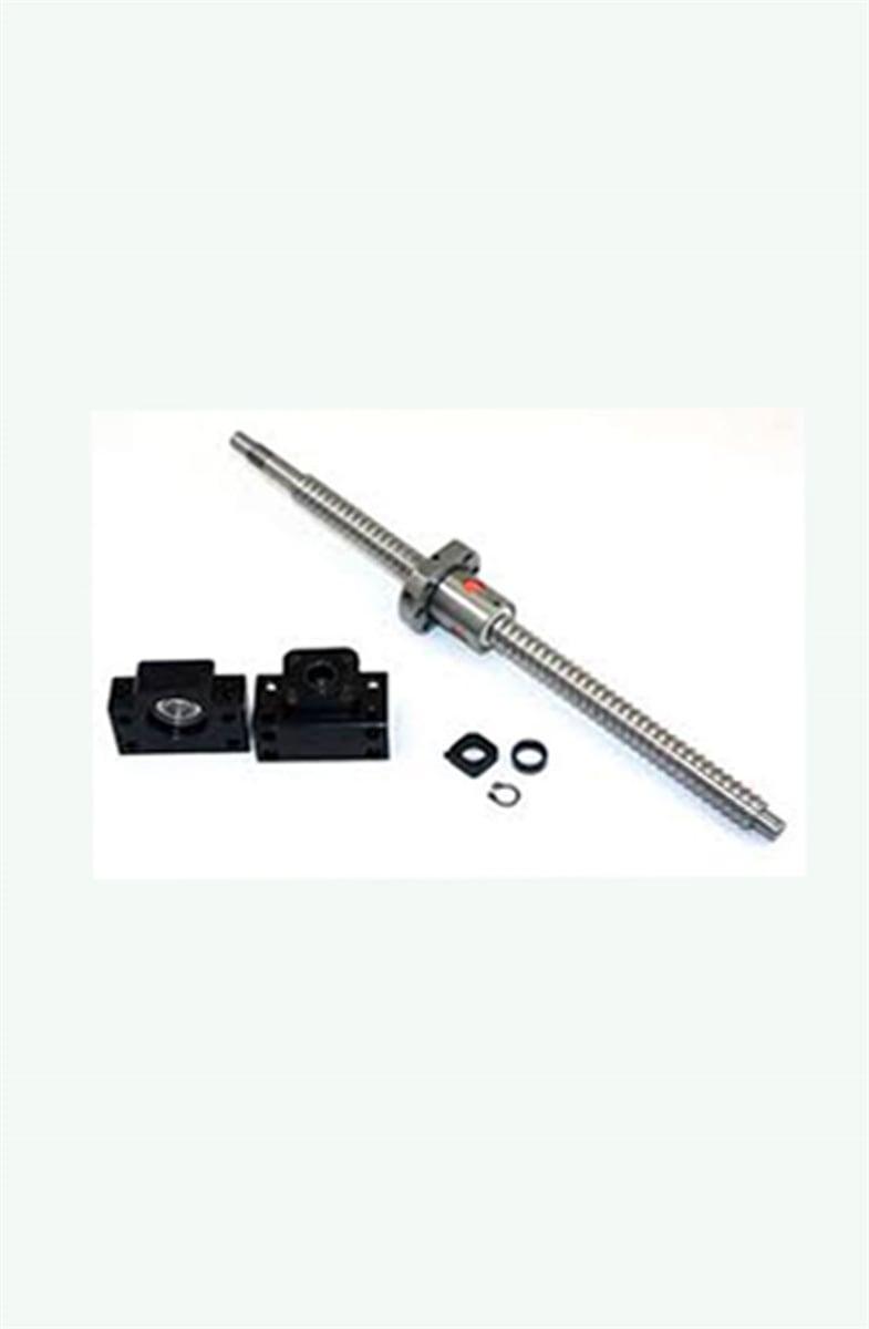 8' Feet Travel Stroke 20mm Anti-Backlash Ballscrew Set - Nut & Bearing Supports