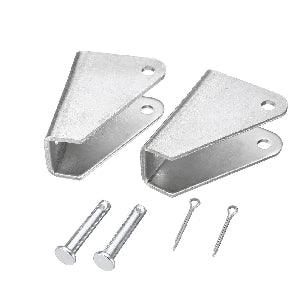 8 Inch Stroke 225 lbs DC 12 Volt Black Linear Actuator - mounting brackets