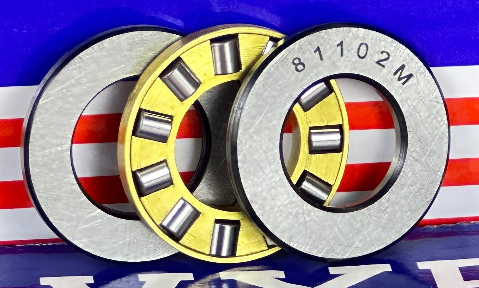 81102M Cylindrical Roller Thrust Bearing 15x28x9mm - Bronze Cage