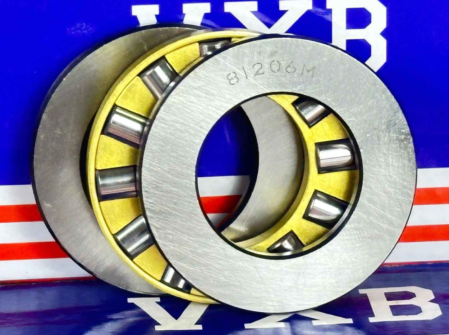 81206M Cylindrical Roller Thrust Bearing 30x52x16mm - Bronze Cage