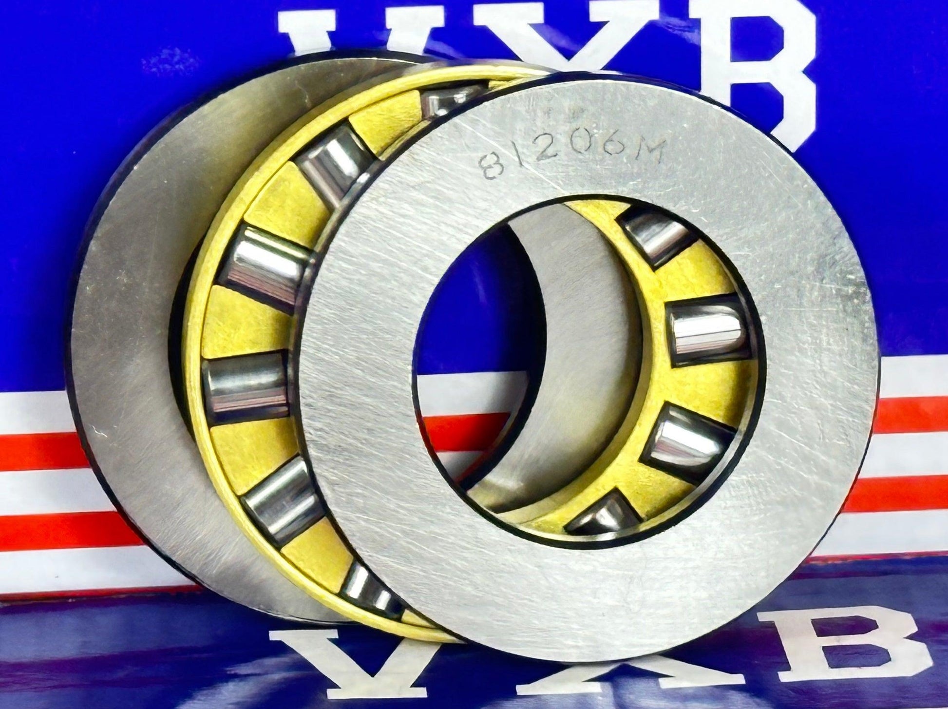 81206M Cylindrical Roller Thrust Bearing 30x52x16mm - Bronze Cage