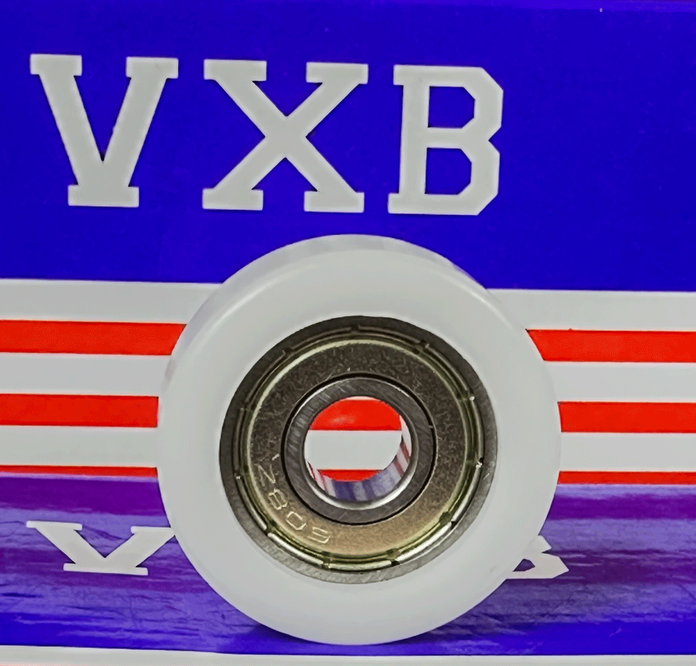 Acetal/POM Plastic White Bearing 8x30x11mm - Shielded